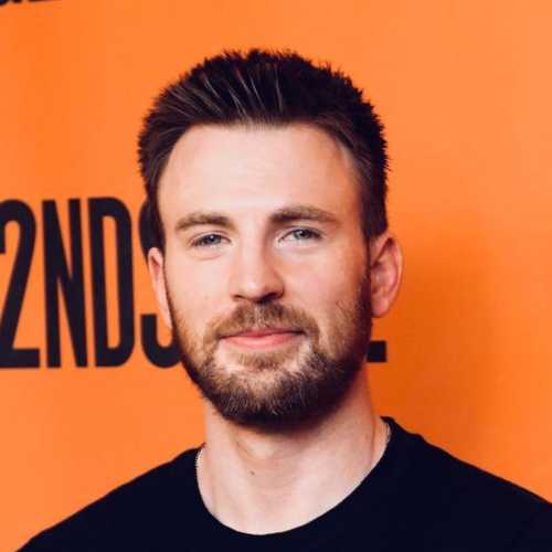 chris evans short spiky haircut