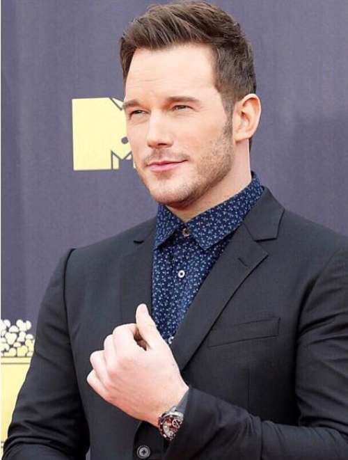 chris pratt comb over pompadour