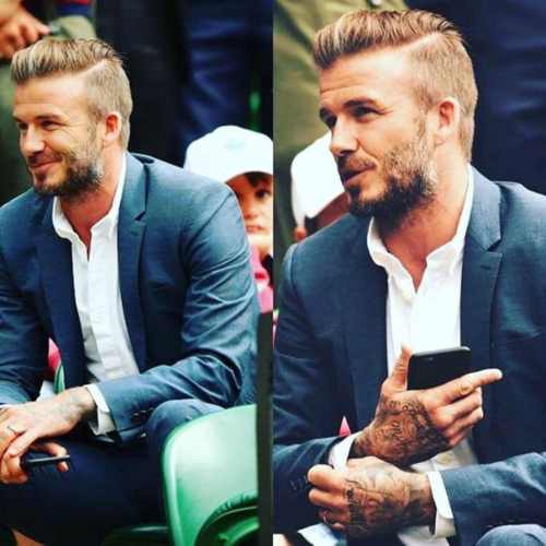 david beckham in public hairstyle