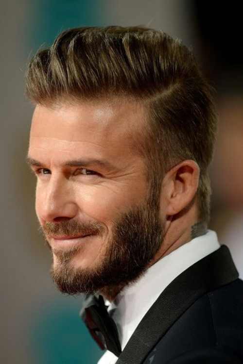 david beckham long haircut beard style