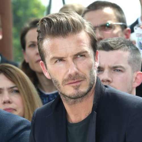 david beckham short faux hawk hairstyle