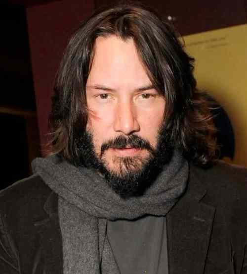 keanu reeves long layered hairstyle