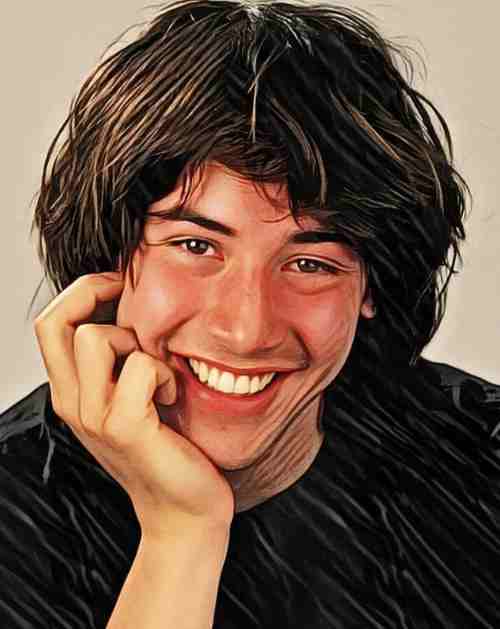 keanu reeves young hairstyles