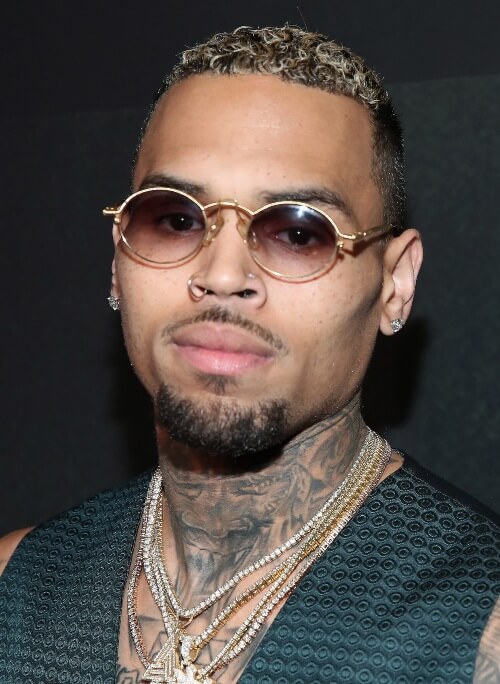 chris brown goatee