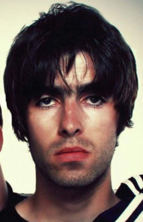 liam gallagher messy length hair