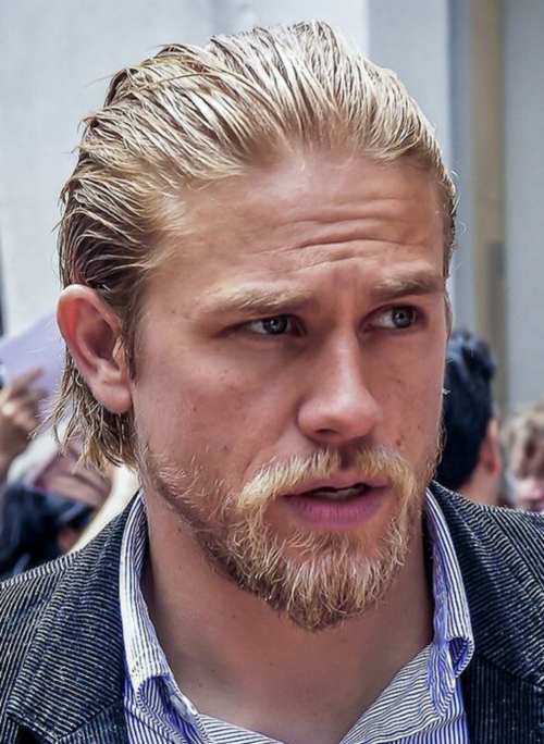 jax teller long hairstyle blonde