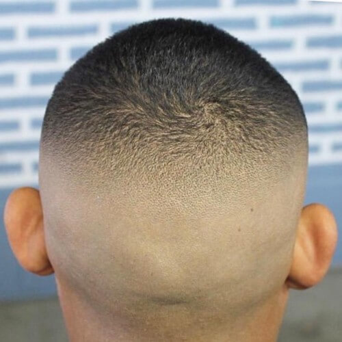 high buzz cut high bald fade hairstyles back fade