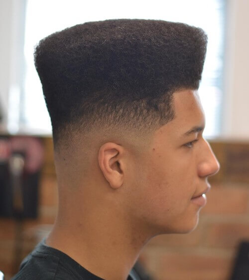 latest modern bald fade haircut with high top flat haircut