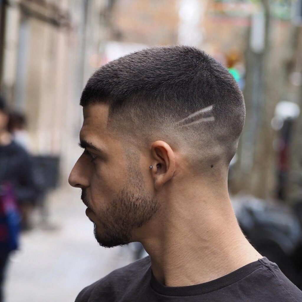 ambarberia buzz cut short hair with low fade mid haircut