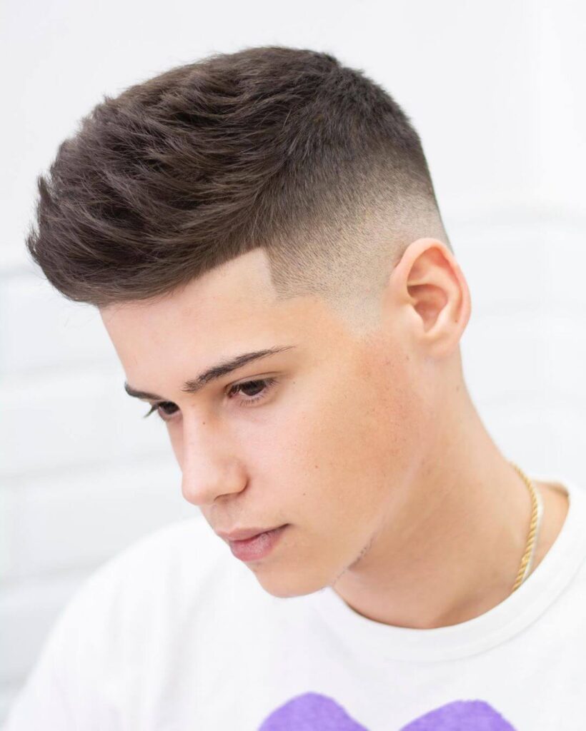 javi_thebarber_ teen boy haircuts taper fade mid skin