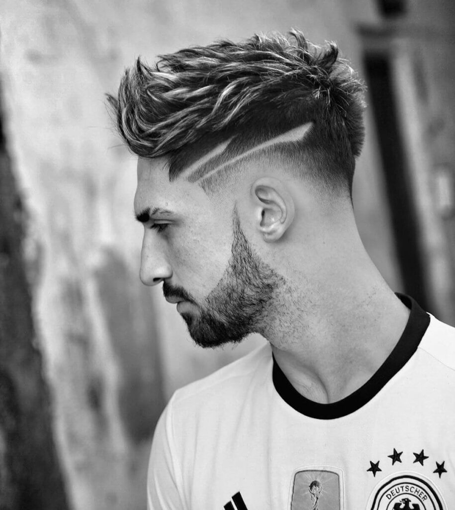 ryancullenhair quiff spikes mid fade haircut side razor cuts