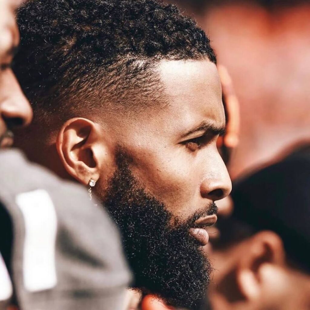 how to get odell beckham curls with taper fade haircut