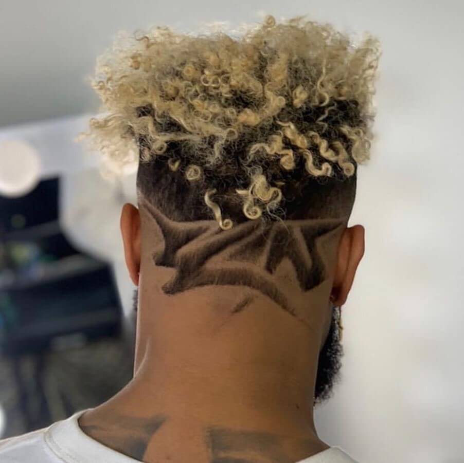 odell hair color and back designs razor cut fade design