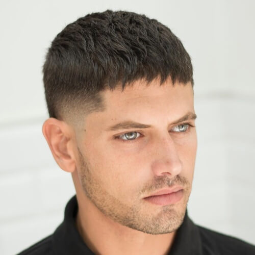 Fringe hair men mexican hairstyle fade