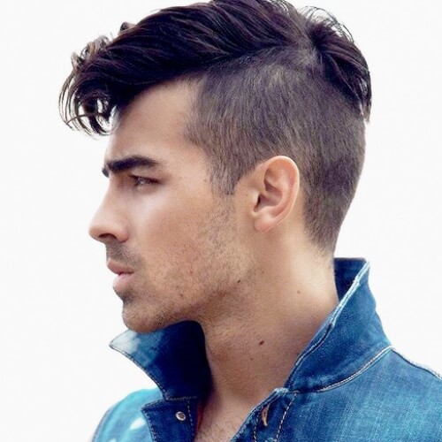 Joe jonas taper fade haircut curly hair