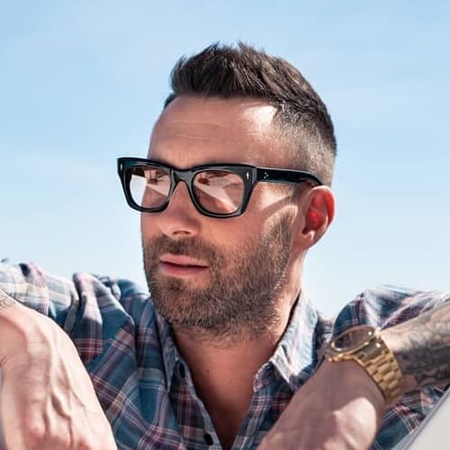 adam levine fade hair