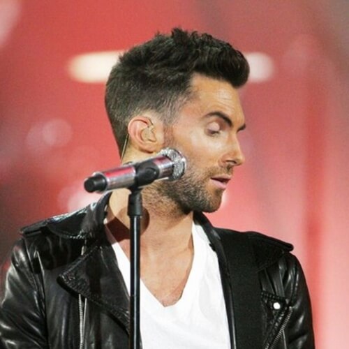 adam levine side part haircut