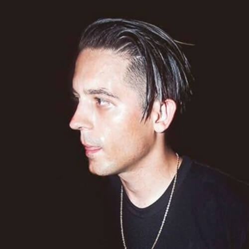 g eazy long hair one side cut