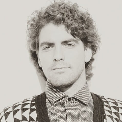 george clooney curly hair