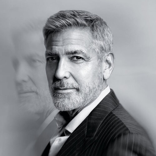 george clooney perfect men's hairstyle