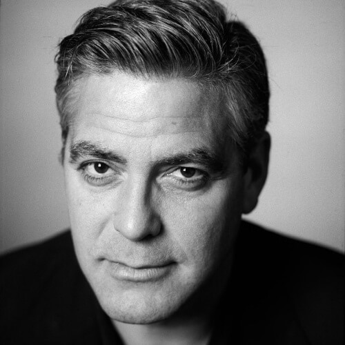 george clooney retro hairstyle