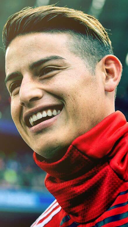 james rodriguez highlighted hairstyle design