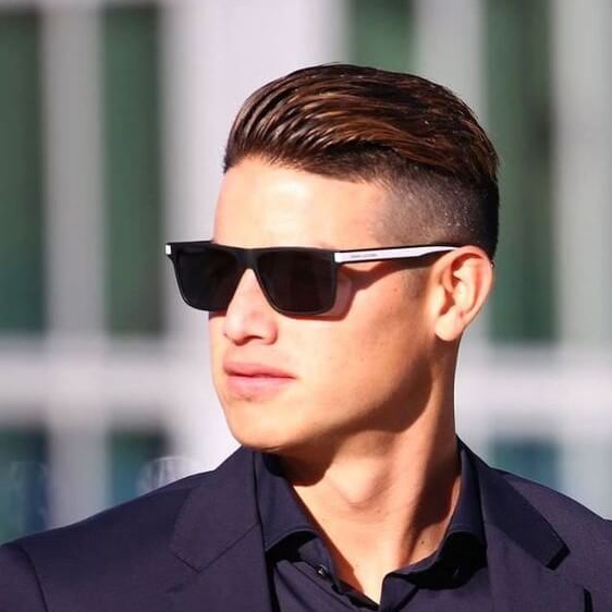 james rodriguez medium length slicked back haircut