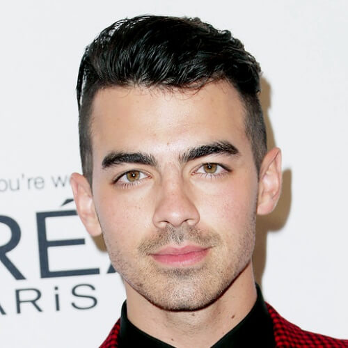 joe jonas high fade undercut