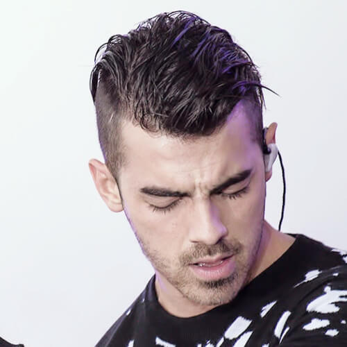 joe jonas slicked back hair