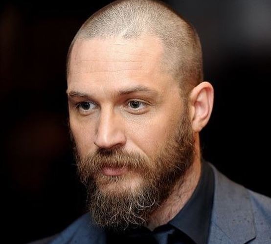 tom hardy bald and long beard