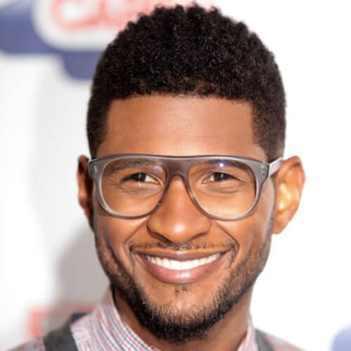  usher new haircut curly 